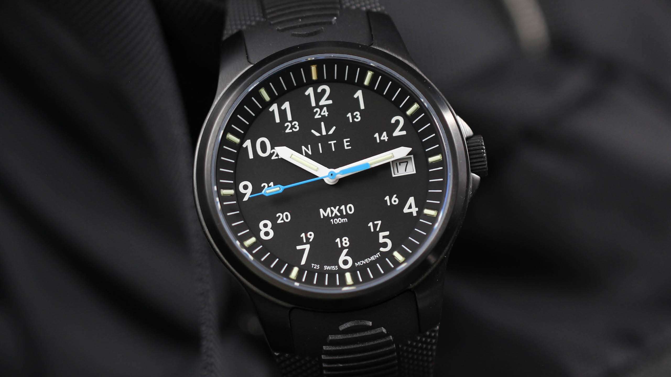 MX10 Night Field Watch - Black PVD 39mm | NITE Watches – NITE