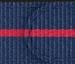 Blue & Red Webbing Strap